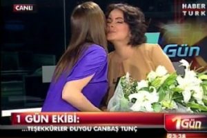 Canlı yayında duygu dolu veda
