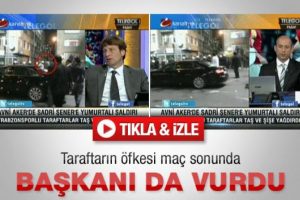 Trabzon taraftarının &ouml;fkesi başkanı da vurdu