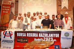 2023 metrelik rekor b&ouml;reğin yapımına başlandı