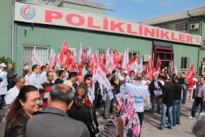 Okul ve hastanelerde grev molası