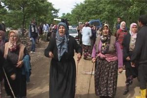 Orhaneli'de mermer ocağı eylemi
