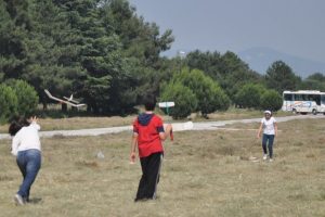 Model u&ccedil;ak tutkunları Yunuseli'nde yarıştı
