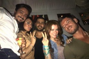 Hilal Cebeci ABD askerlerinin arasında
