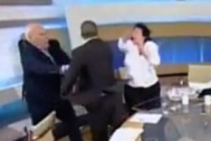 Canlı yayında tokat