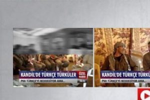 PKK'lılar T&uuml;rk&ccedil;e t&uuml;rk&uuml;lerle eğlendi