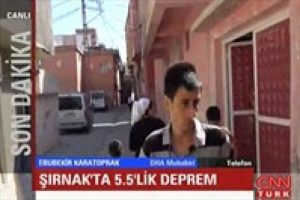 Deprem anında yaşananları anlattı