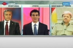 Arın&ccedil;-Barzani canlı yayında konuştu