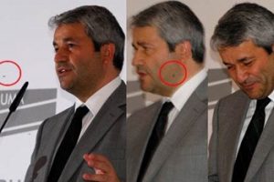 Bakan Erg&uuml;n sineklerden rahatsız olunca