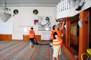 Mudanya camilerine teknolojik temizlik