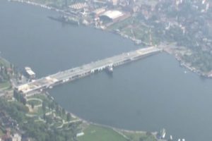 İşte k&ouml;pr&uuml;n&uuml;n havadan g&ouml;r&uuml;nt&uuml;s&uuml;