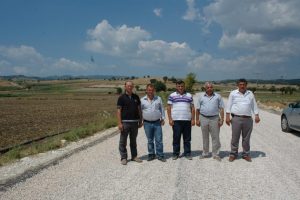 Terziler yolu asfaltlandı