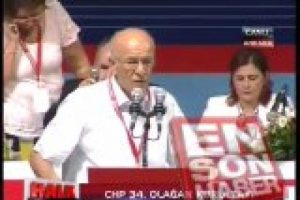 Y&uuml;ksel &Ccedil;akmur'un sert kurultay konuşması