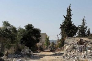 Halep kırsalı harabeye d&ouml;nd&uuml;