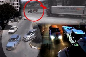 İnanılmaz kazalar saniye saniye kaydedildi