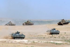 Nusaybin'de askeri tatbikat