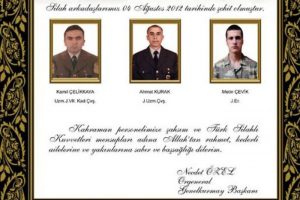 Orgeneral &Ouml;zel'den başsağlığı
