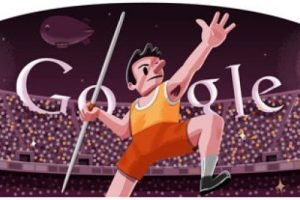 Google Londra 2012 Cirit Atma logosuyla vitrinde