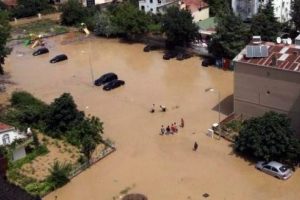 Samsun yine sele teslim