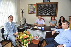 Keskin'den il&ccedil;e başkanlarına ziyaret
