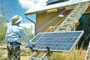 Evde elektrik &uuml;retme kuyruğu