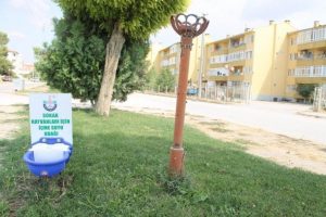Sokak hayvanlarına otomatik suluk