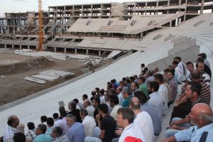 Timsah Arena'nın kaba inşaatı bitmek &uuml;zere
