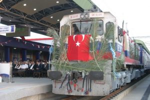 Konya mavi treni ilk seferine &ccedil;ıktı