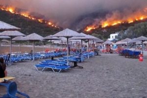 Sakız Adası'nın beşte biri yandı