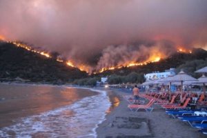 Sakız Adası'nda 146 bin d&ouml;n&uuml;m arazi k&uuml;l oldu