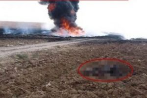 PKK'lı kadın yakarken yandı