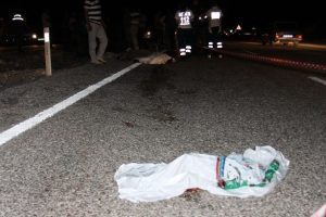 Korkuteli'nde trafik kazası: 2 &ouml;l&uuml;
