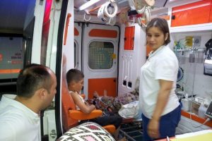 Trakt&ouml;rdeki t&uuml;fek ateş aldı