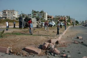 Panzer devrildi: 2 polis yaralı