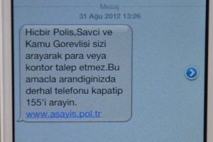 Emniyetten mesajlı uyarı
