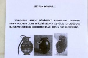 Afyonkarahisar'da ilanlı uyarı