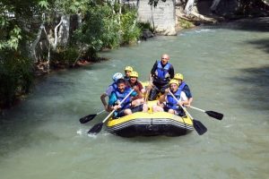 Başkanların rafting heyecanı