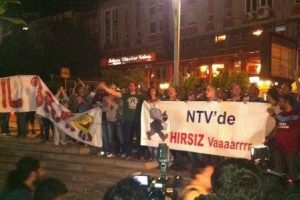 Trabzonspor taraftarlarından protesto