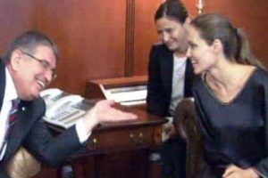 Şahin, Angelina Jolie'yi kabul etti