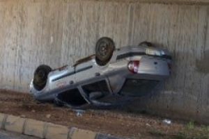 Kaza yapan ara&ccedil;tan mucize kurtuluş