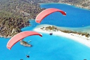 Fethiye'de akrobasi dehşeti