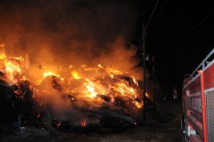 Tarsus'ta saman balyaları yandı