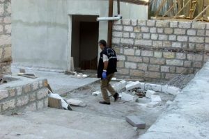 İnşaat kazısında kafatası bulundu