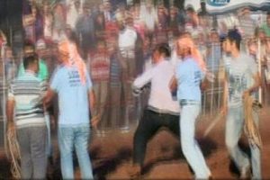 Festivali savaş alanına b&ouml;yle &ccedil;evirdiler