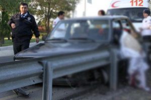 Ankara'da akıl almaz kaza