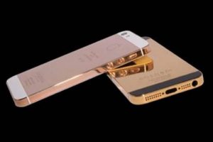 24 ayar altın kaplama iPhone 5 satışta