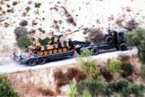 Toplar sınıra konuşlandırılıyor