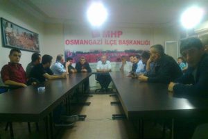 &Uuml;nl&uuml;'den MHP Osmangazi İl&ccedil;e Başkanlığı'na ziyaret