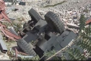 &Ccedil;evik Kuvvet panzeri devrildi