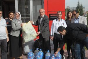 İneg&ouml;l Belediyesi'nden mavi kapak kampanyası