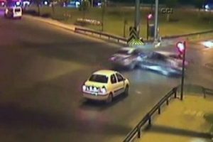 Kaza anları MOBESE'lere takıldı